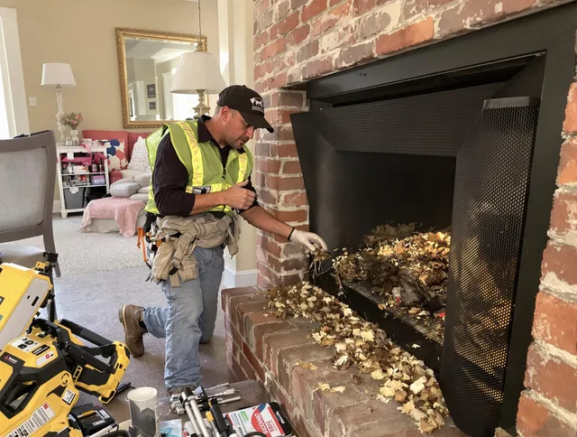 Safe screening installation by Mount Holly Chimney Sweep in Mount Holly, NC
