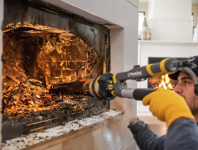 Professional chimney cleaning by Mount Holly Chimney Sweep in Mount Holly, NC