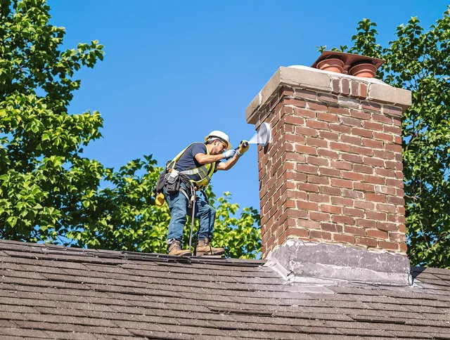 Mount Holly Chimney Sweep performing an inspection with advanced tools in Mount Holly, NC