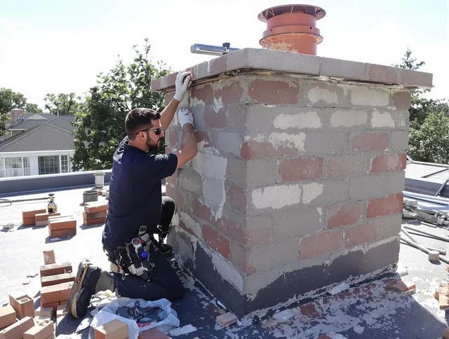 Advanced chimney repair process by Mount Holly Chimney Sweep in Mount Holly, NC