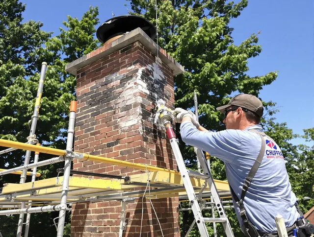 Structural chimney repair by Mount Holly Chimney Sweep in Mount Holly, NC