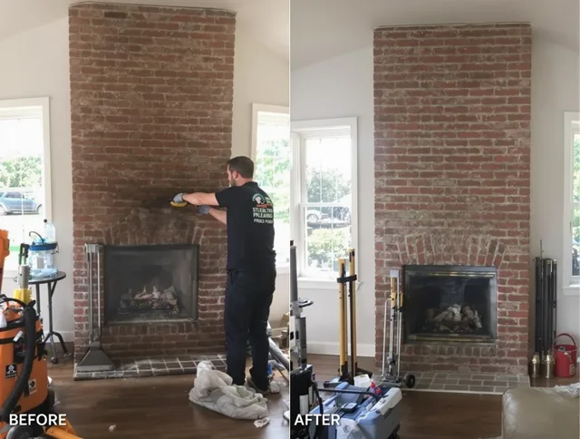 Finished chimney sweeping service by Mount Holly Chimney Sweep in Mount Holly, NC