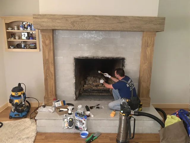 Detailed creosote removal process by Mount Holly Chimney Sweep in Mount Holly, NC