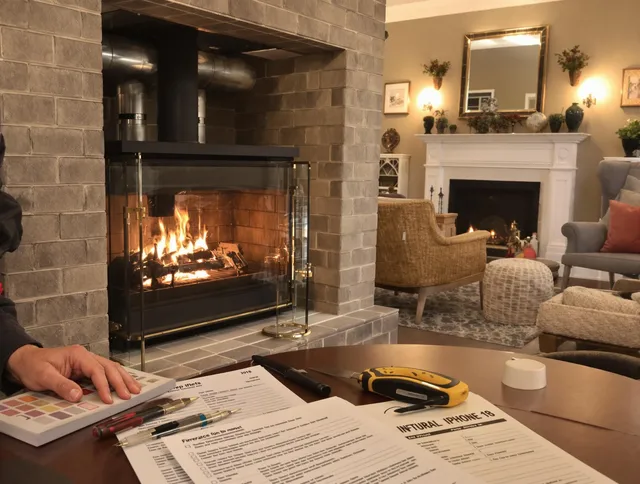 Mount Holly Chimney Sweep verifying fireplace safety measures in Mount Holly, NC