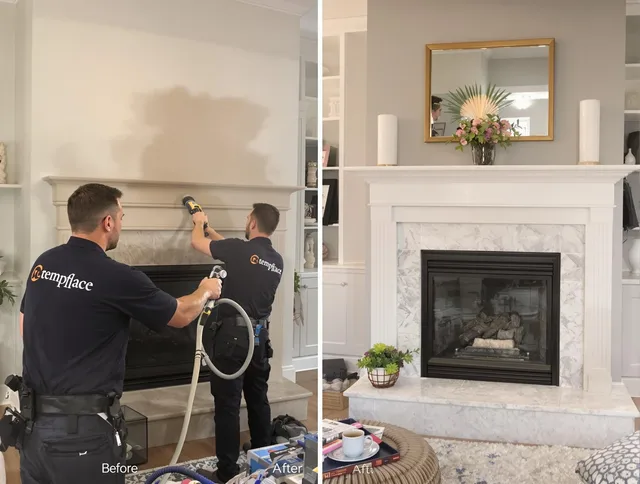 Professional soot removal by Mount Holly Chimney Sweep team in Mount Holly, NC